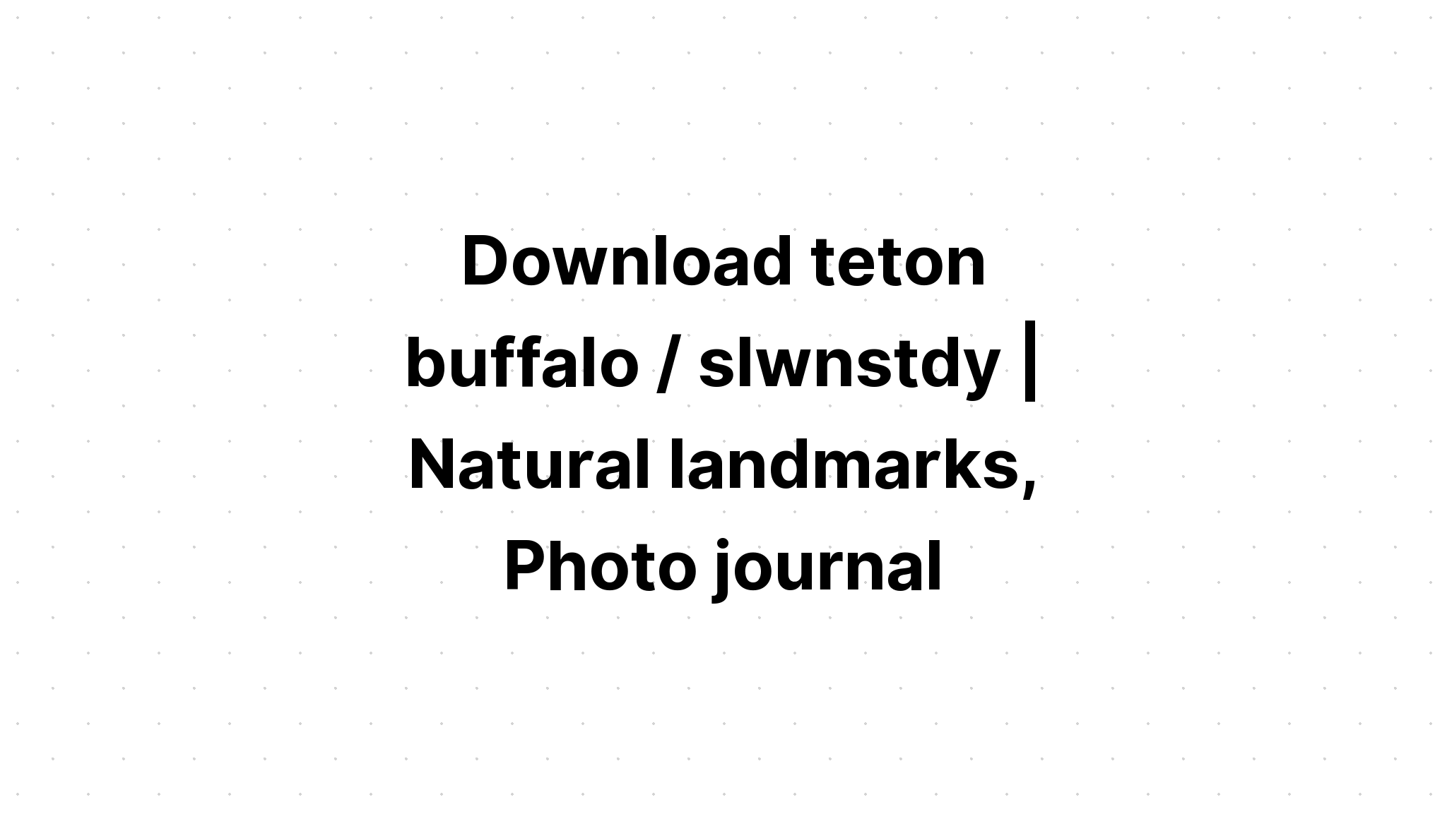 Download Bison Adventure Nature 2021 SVG File